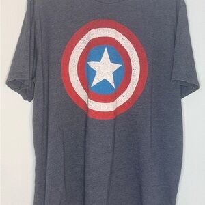 Old Navy Gray Captain America Shield Tee